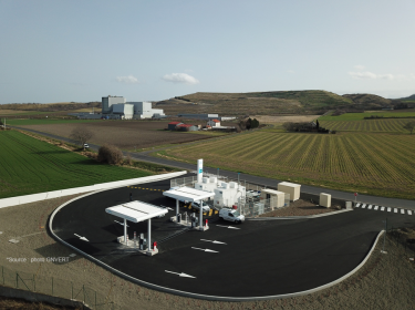 Station de Gaz Naturel Comprimé pour recharger les véhicules