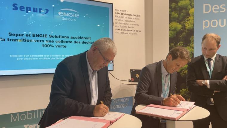 Signature de contrat entre ENGIE Solutions et Sepur