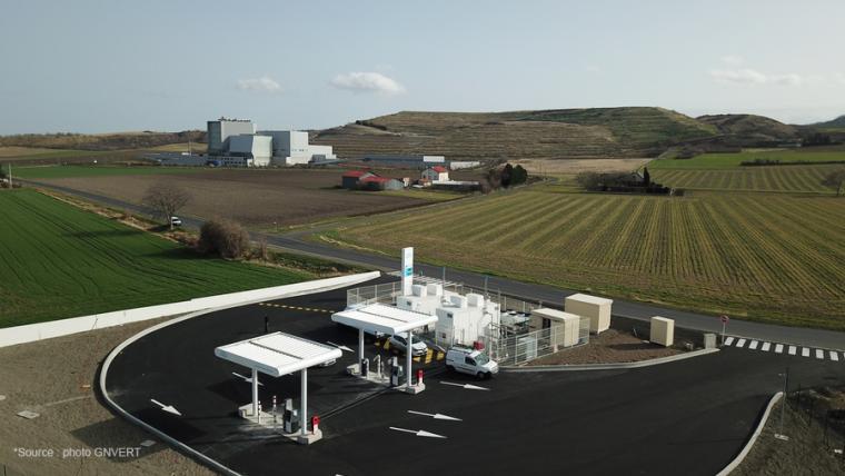 Station de Gaz Naturel Comprimé pour recharger les véhicules