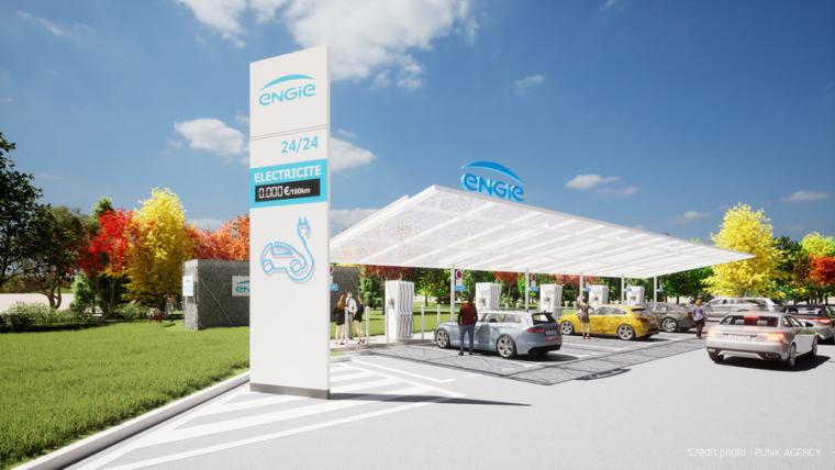 Station de recharge de véhicules électriques