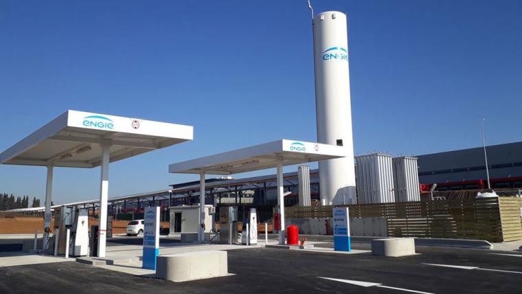 Photo d'une Station de Gaz Naturel pour Véhicules ENGIE