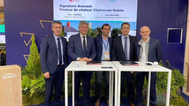 Signature Avenant pour un réseau de chaleur urbain à Châlon-sur-Saône
