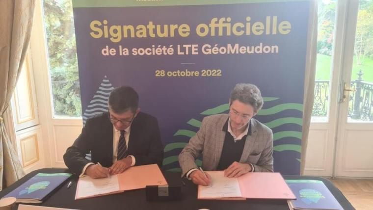 Signature entre ENGIE Solutions (Géomeudon) et la ville de Meudon pour la construction d’une géothermie sur le réseau de chaleur de la ville